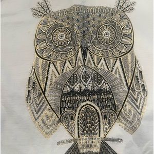 Hoot Owl Embellished Sweatshirt xl